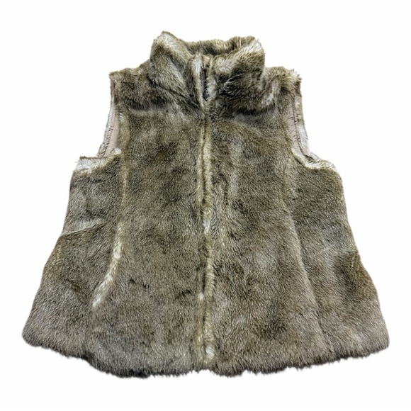 LOFT Jackets & Blazers - Loft size 2 Faux Fur Vest in Gray